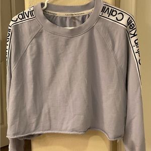 CALVIN KLEIN Women’s Cropped‎ Sweatshirt size XL